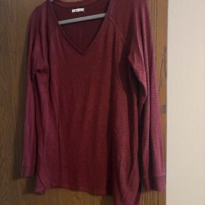 V-neck long sleeve